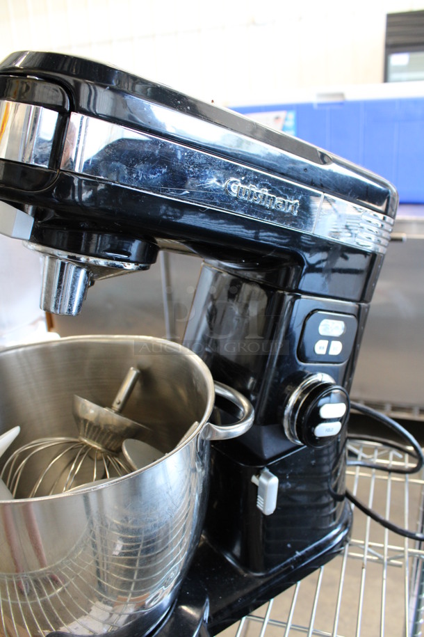 Cuisinart Model SM-70BK Metal Countertop 7 Quart Mixer w/ Metal Mixing Bowl, Whisk, Paddle and Dough Hook Attachments. 120 Volts, 1 Phase. 10x16x17. Tested and Working! - Image 6 of 6