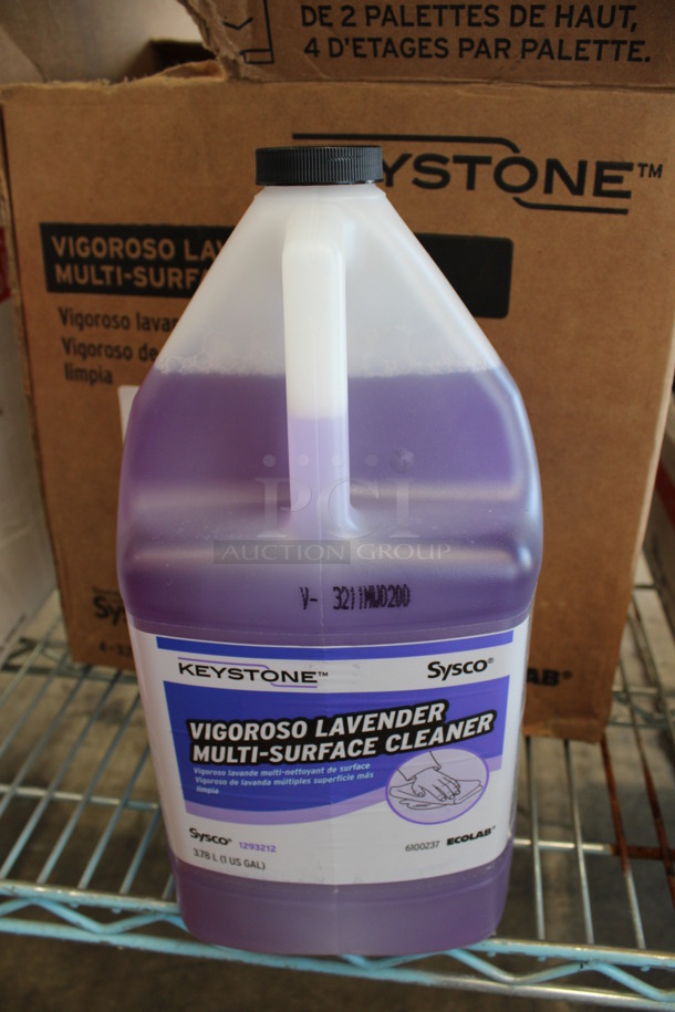 3 Jugs of Keystone Vigoroso Lavender Multi Surface Cleaner. 6x6x12. 3 Times Your Bid!