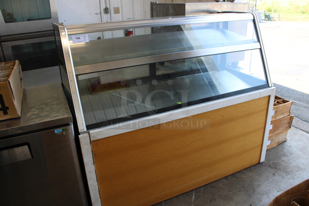 Stainless Steel Commercial Floor Style Deli Display Case Merchandiser. 66x30x55. Tested and Powers On But Does Not Get Cold - Image 2 of 5