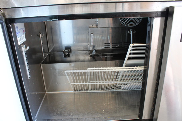 Turbo Air Model MUR-60 Stainless Steel Commercial 2 Door Undercounter Cooler on Commercial Casters. 115 Volts, 1 Phase. 60.5x30x36. Tested and Working! - Image 6 of 7