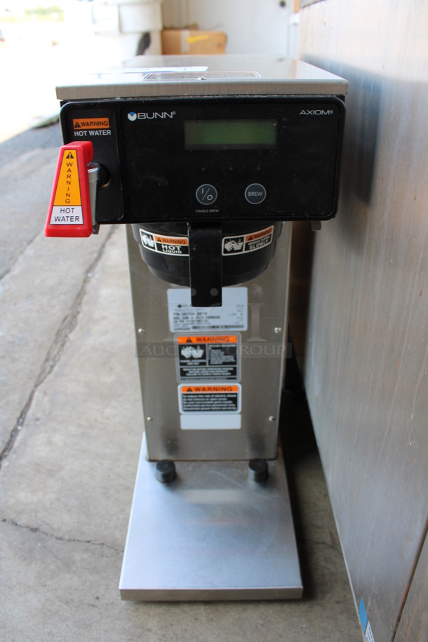 2019 Bunn Model AXIOM-DV-APS Stainless Steel Commercial Countertop Coffee Machine w/ Poly Brew Basket. 120 Volts, 1 Phase. 8x21x24 - Image 1 of 4