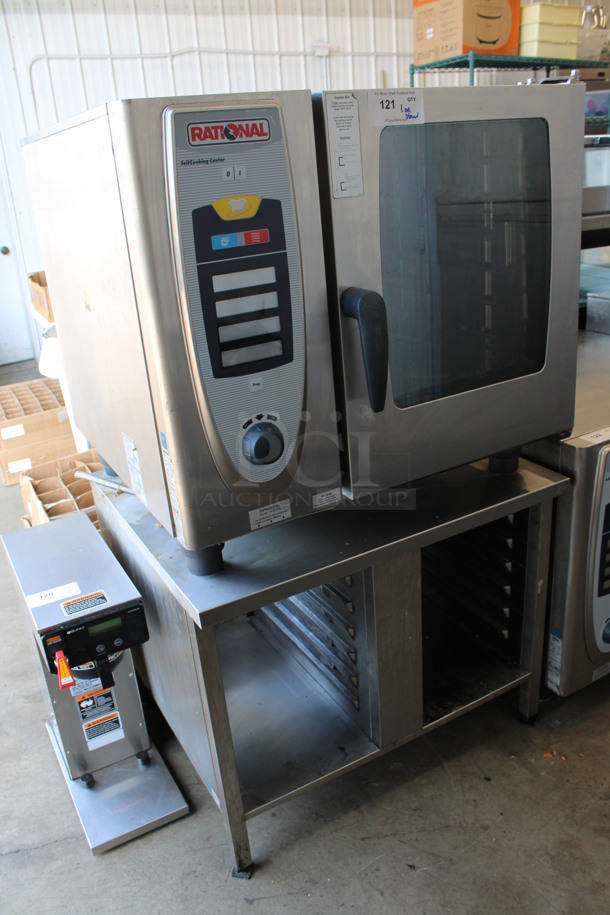 Rational Stainless Steel Commercial Electric Powered SelfCooking Center Combitherm Convection Oven on Stainless Steel Stand. 208 Volts, 3 Phase. 33x33x58 - Image 2 of 7