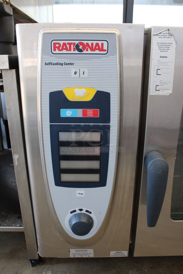 Rational Stainless Steel Commercial Electric Powered SelfCooking Center Combitherm Convection Oven on Equipment Stand. 208 Volts, 3 Phase. 33x33x59 - Image 3 of 7
