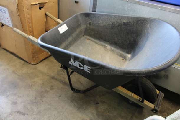 Ace Black Poly Wheelbarrow. 29x55x30 - Image 2 of 5