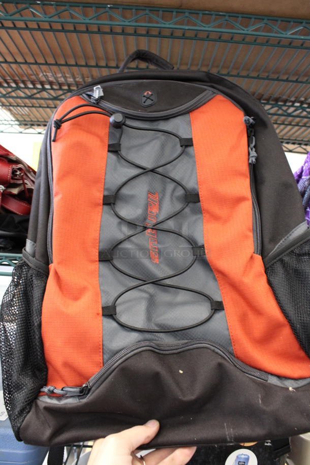 ALL ONE MONEY! Lot of 6 Various Items Including Purple Roller Bag, Black/Orange Backpack and 4 Various Purses!  - Image 5 of 7