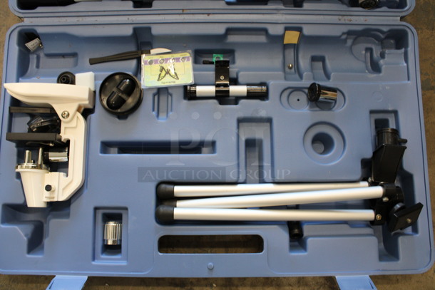 ALL ONE MONEY! Lot of Various Meade Telescope Microscope Set Pieces in Blue Poly Case! 24x14x4 - Image 2 of 5