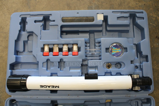 ALL ONE MONEY! Lot of Various Meade Telescope Microscope Set Pieces in Blue Poly Case! 24x14x4 - Image 3 of 5