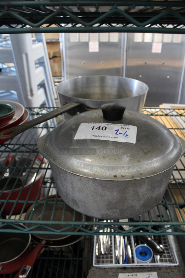 2 Metal Items; Sauce Pot and Stock Pot w/ Lid. 21x11x5.5, 12x10x7. 2 Times Your Bid! - Image 2 of 3