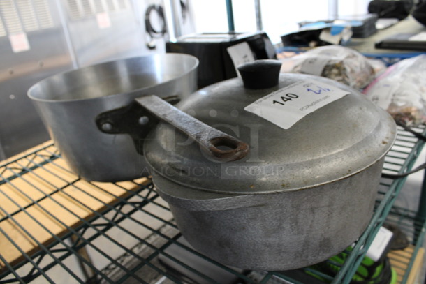 2 Metal Items; Sauce Pot and Stock Pot w/ Lid. 21x11x5.5, 12x10x7. 2 Times Your Bid! - Image 3 of 3