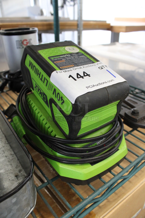 Greenworks Lithium Ion Battery Charger. 5.5x6.5x7 - Image 3 of 4