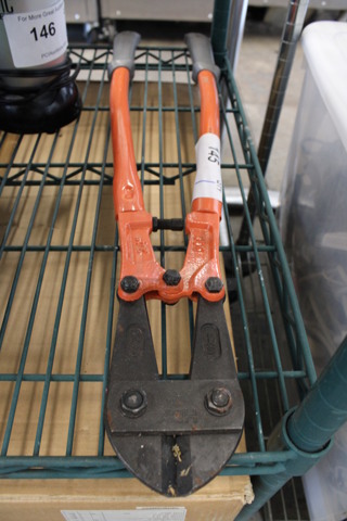 Orange and Black Metal Bolt Cutter. 25"
