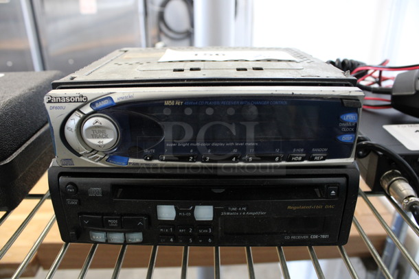 2 Radio Units for Car; Panasonic DF600U and CDE-7821. 7.5x6.5x2.5, 7x7x2. 2 Times Your Bid!