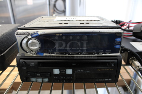 2 Radio Units for Car; Panasonic DF600U and CDE-7821. 7.5x6.5x2.5, 7x7x2. 2 Times Your Bid!