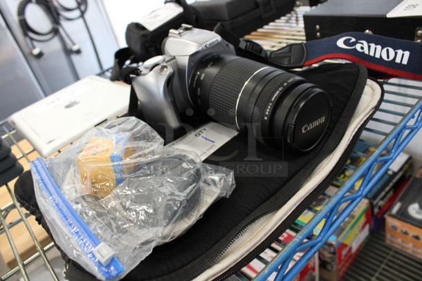 Canon Digital Camera w/ Zoom 75-300mm Lens and Strap in Soft Case. 5x7.5x3.5 - Image 2 of 8