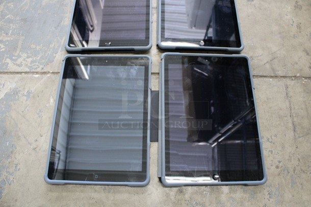 4 Apple Model A1474 9.5" iPads in Cases. See Pictures for Glass Damage. 4 Times Your Bid! - Image 3 of 12