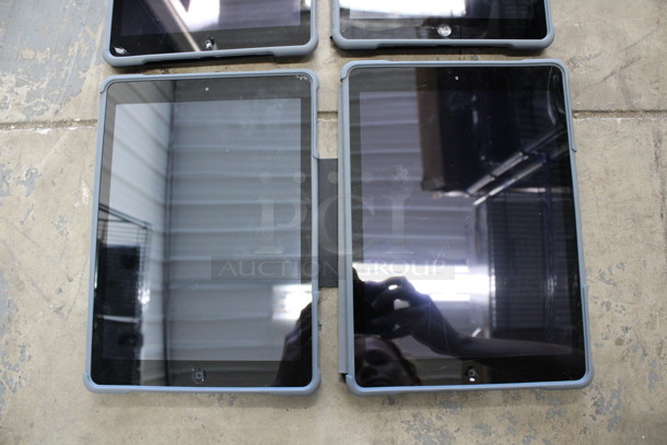 4 Apple Model A1474 9.5" iPads in Cases. See Pictures for Glass Damage. 4 Times Your Bid! - Image 9 of 12