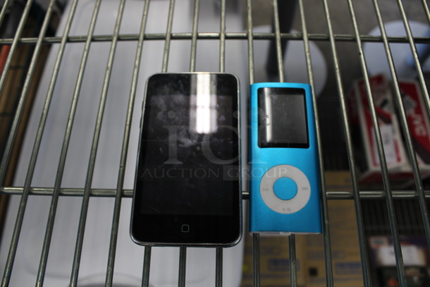 2 Various Items; Apple iPod and Apple iPod Nano. 2.5x4.5x0.5, 1.5x4x0.5. 2 Times Your Bid!