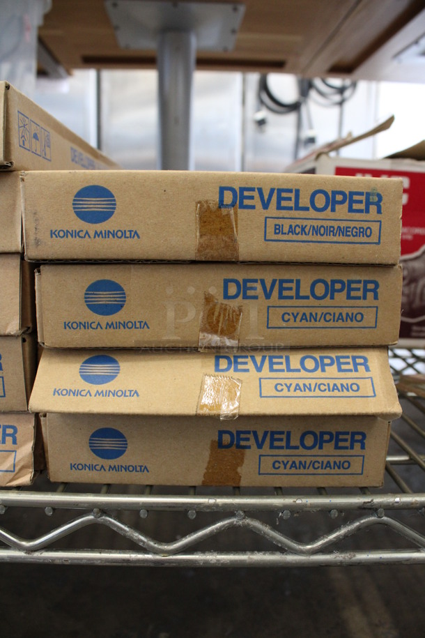 9 Boxes of Konica Minolta Ink; 2 Yellow, 3 Magenta, 1 Black and 3 Cyan. 9 Times Your Bid! - Image 3 of 4