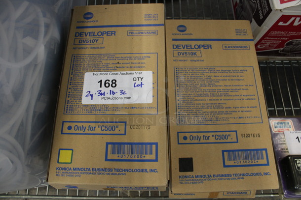 9 Boxes of Konica Minolta Ink; 2 Yellow, 3 Magenta, 1 Black and 3 Cyan. 9 Times Your Bid! - Image 4 of 4