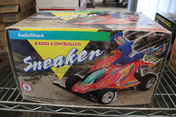 IN ORIGINAL BOX! Sneaker Radio Controlled Toy Car. 7x11x6