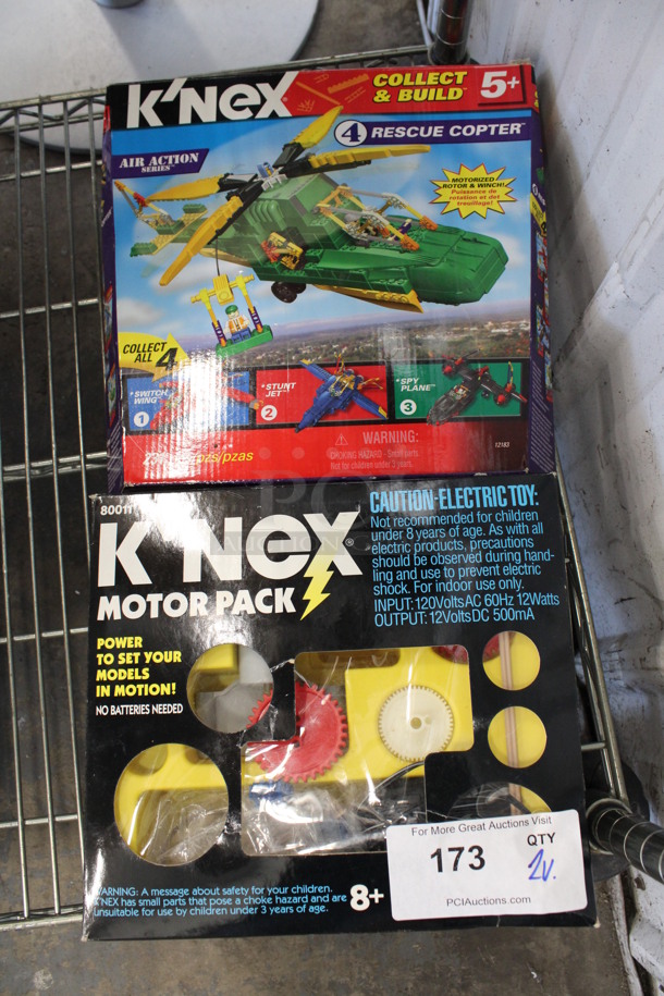 2 BRAND NEW! Kinex Toys; Motor Pack and Rescue Copter. 2 Times Your Bid!