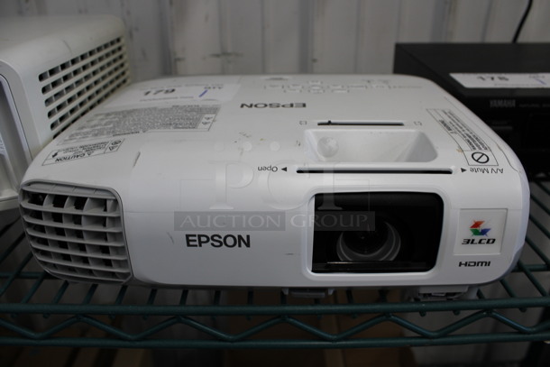 Epson Model H688A LCD Projector. 100-240 Volts, 1 Phase. 11.5x9.5x4