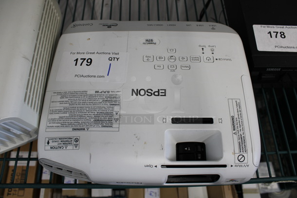 Epson Model H688A LCD Projector. 100-240 Volts, 1 Phase. 11.5x9.5x4 - Image 3 of 4