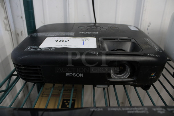 Epson Model H429A LCD Projector. 100-240 Volts, 1 Phase. 12x9x3
