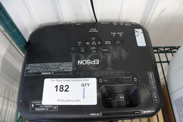 Epson Model H429A LCD Projector. 100-240 Volts, 1 Phase. 12x9x3 - Image 4 of 5