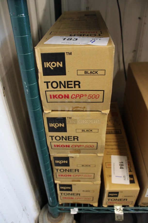 4 BRAND NEW Boxes of Ikon CPP500 Black Toner. 4 Times Your Bid!