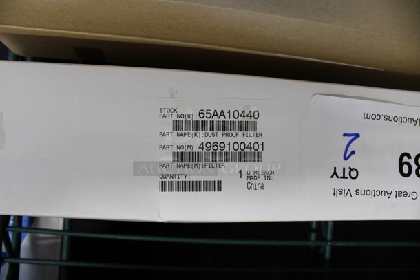 2 Boxes of 65AA10440 Dust Proof Filters. 2 Times Your Bid! - Image 2 of 2