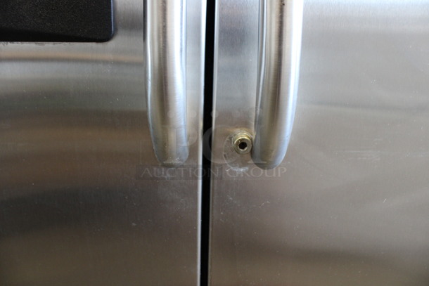 General Electric Model GSH25JSTA SS Chrome Finish Cooler Freezer Combo Unit. 110-127 Volts, 1 Phase. 36x32x69.5. Tested and Working! - Image 8 of 8