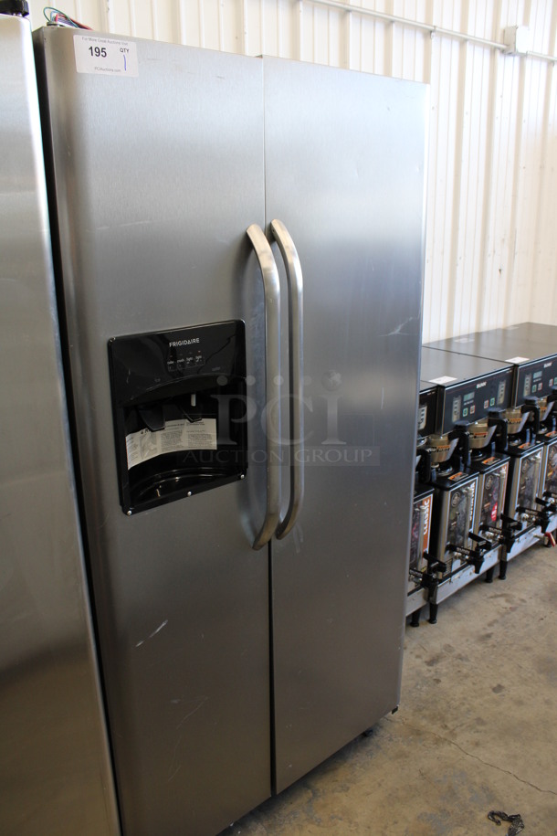 Frigidaire Model FFHS2611PFEA Chrome Finish Cooler Freezer Combo Unit. 115 Volts, 1 Phase. 36x34x68.5. Tested and Powers On But Does Not Get Cold - Image 2 of 12