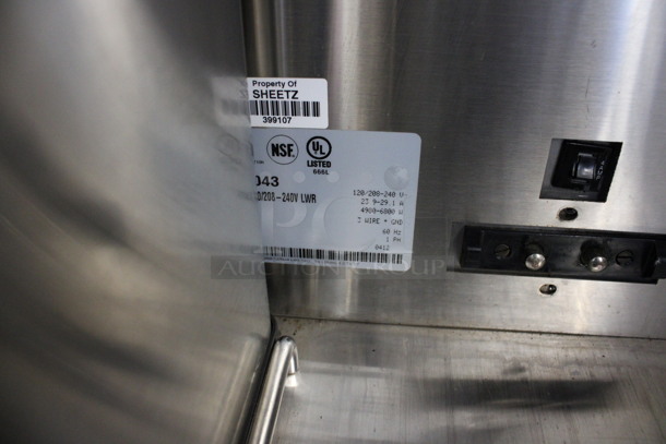 2012 Bunn Model DUAL SH DBC Stainless Steel Commercial Countertop Dual Coffee Machine w/ 2 Stainless Steel Brew Baskets and 2 Bunn Model SH SERVER Satellite Servers. 120/208-240 Volts, 1 Phase. 18x24x36. Tested and Working! - Image 5 of 6