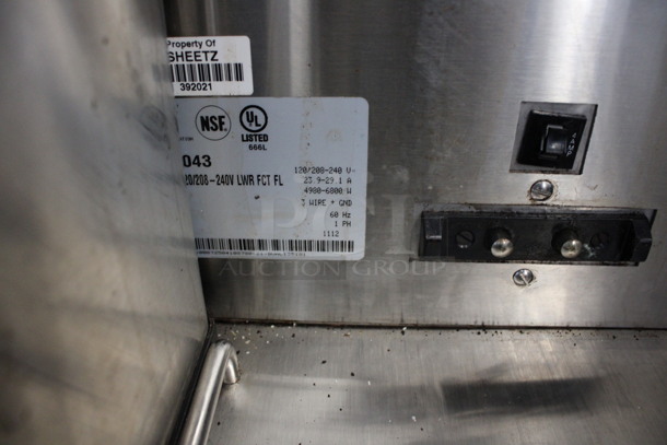 2012 Bunn Model DUAL SH DBC Stainless Steel Commercial Countertop Dual Coffee Machine w/ 2 Stainless Steel Brew Baskets and 2 Bunn Model SH SERVER Satellite Servers. 120/208-240 Volts, 1 Phase. 18x24x36. Tested and Working! - Image 5 of 6