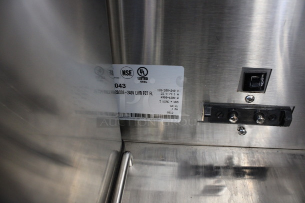 2012 Bunn Model DUAL SH DBC Stainless Steel Commercial Countertop Dual Coffee Machine w/ Hot Water Dispenser, 2 Stainless Steel Brew Baskets and 2 Bunn Model SH SERVER Satellite Servers. 120/208-240 Volts, 1 Phase. 18x24x36. Tested and Working! - Image 6 of 7
