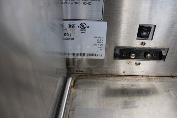 2011 Bunn Model DUAL SH DBC Stainless Steel Commercial Countertop Dual Coffee Machine w/ 2 Stainless Steel Brew Baskets and 2 Bunn Model SH SERVER Satellite Servers. 120/208-240 Volts, 1 Phase. 18x24x36. Tested and Working! - Image 5 of 6