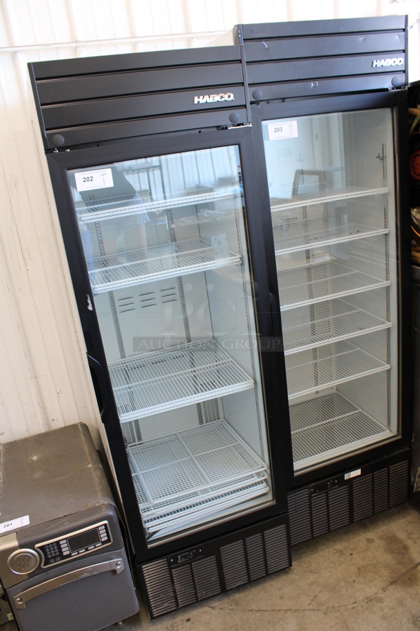 2019 Habco Model SE18 Metal Commercial Single Door Reach In Cooler Merchandiser w/ Poly Coated Racks. 115 Volts, 1 Phase. 24x24x78. Tested and Working! - Image 3 of 5