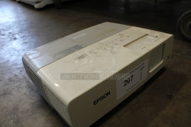 Epson Model H371A LCD Projector. 100-240 Volts, 1 Phase. 13x9.5x4 - Image 4 of 5