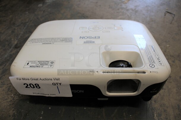 Epson Model H432A LCD Projector. 100-240 Volts, 1 Phase. 13x9.5x4
