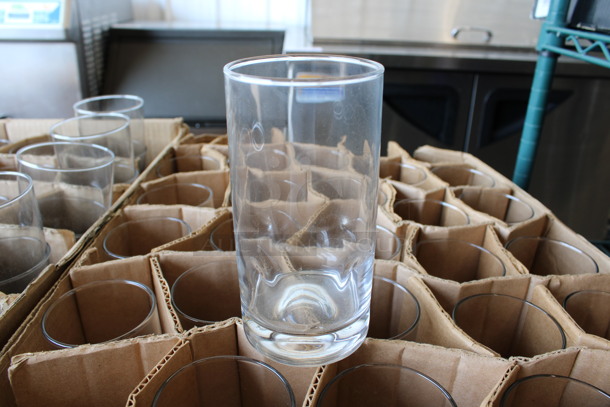 25 Beverage Glasses. 3x3x6. 25 Times Your Bid!