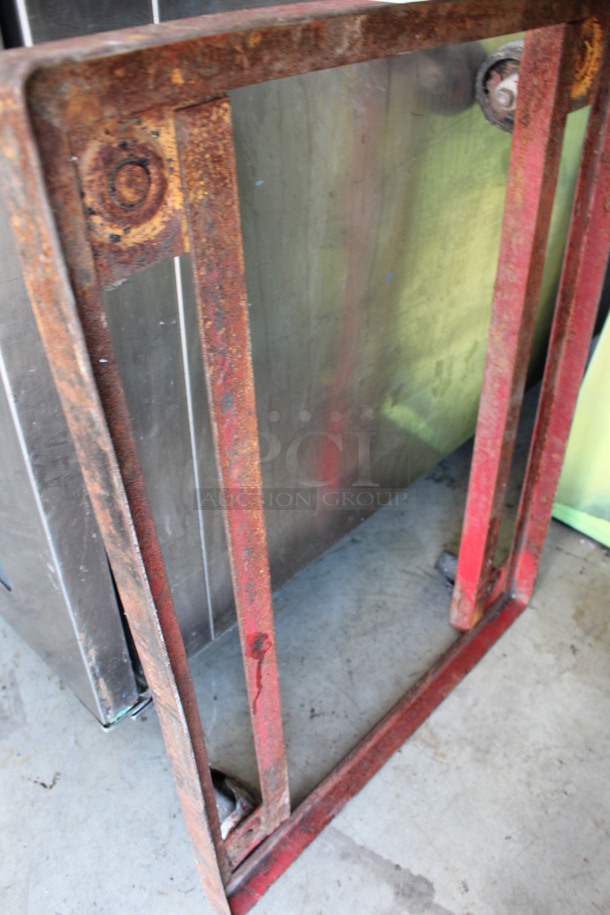 Red Metal Furniture Dolly on Commercial Casters. 23x31x7 - Image 3 of 3