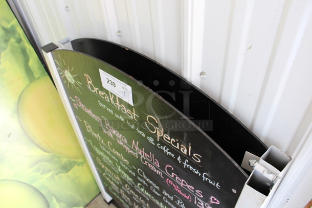 A Frame Double Sided Blackboard Sign. 27x4x43 - Image 2 of 3