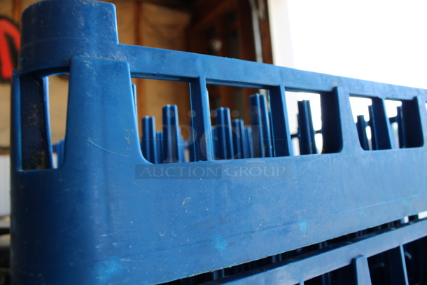 3 Blue Poly Dish Caddies. 19.5x19.5x5. 3 Times Your Bid! - Image 3 of 3
