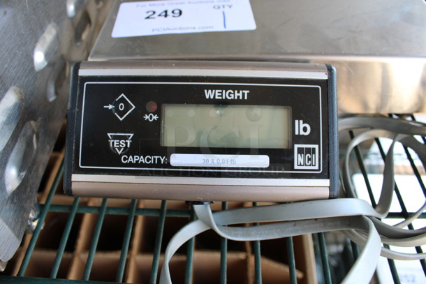 NCI Stainless Steel Countertop Food Portioning Scale. 10x14x3 - Image 3 of 5