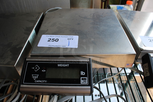 NCI Stainless Steel Countertop Food Portioning Scale. 10x14x3