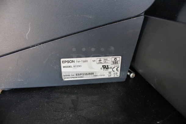 ALL ONE MONEY! Lot of Micros 15" POS Monitor, Epson Model M129C Receipt Printer, Micros Customer Screen and Metal Cash Drawer! - Image 5 of 6