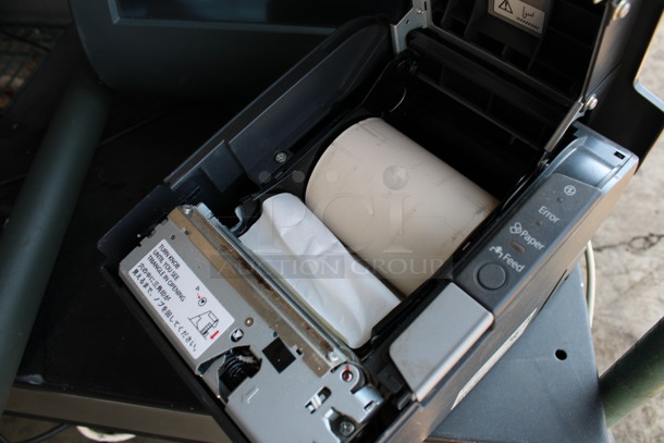 ALL ONE MONEY! Lot of Micros 15" POS Monitor, Epson Model M244A Receipt Printer, Micros Customer Screen and Metal Cash Drawer! - Image 5 of 6