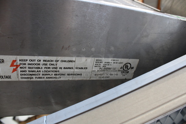 Insectaflash Model IF100S/S Chrome Finish Bug Zapper. 110 Volts, 1 Phase. 20x7x16. Cannot Test Due To Missing Power Cord - Image 4 of 4