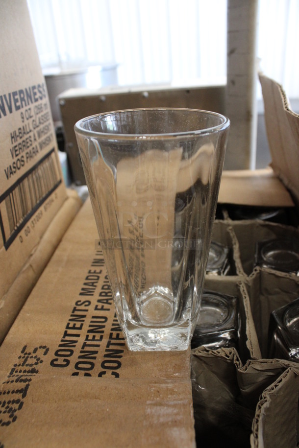 36 BRAND NEW IN BOX! Libbey 15485 Inverness 9 oz Hi-Ball Glasses. 3x3x5. 36 Times Your Bid!